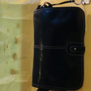 Vintage Giani Bernini black genuine leather satchel crossbody